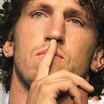taly's Mauro Bergamasco attends a news conference in Saint Etienne