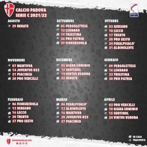 Calendario Padova