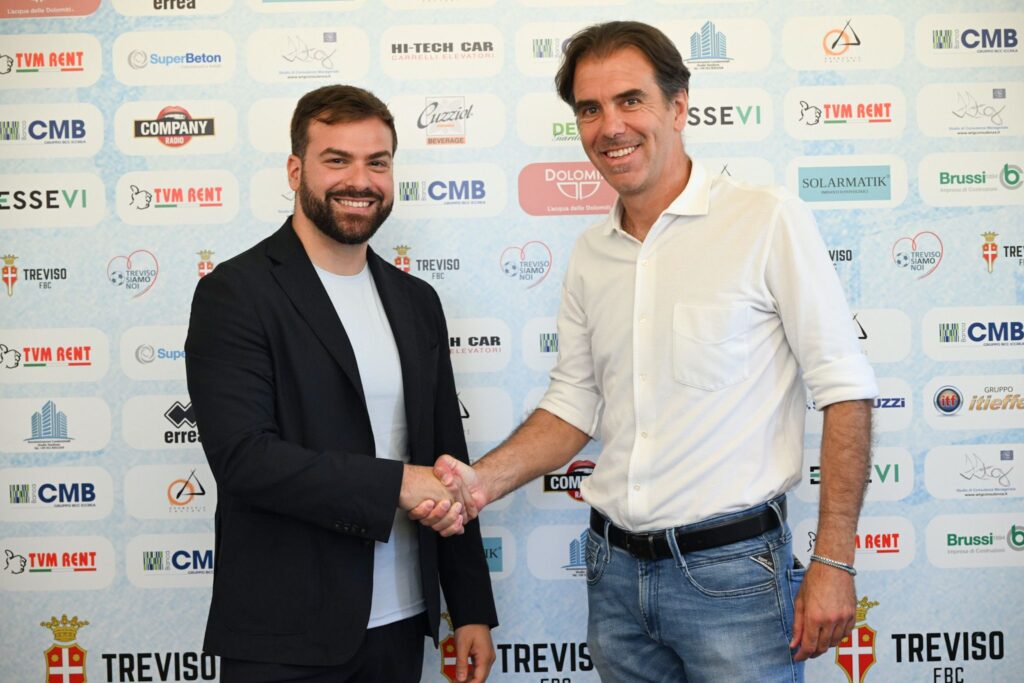 Edoardo Gorini e il ds Pierfrancesco Strano Treviso