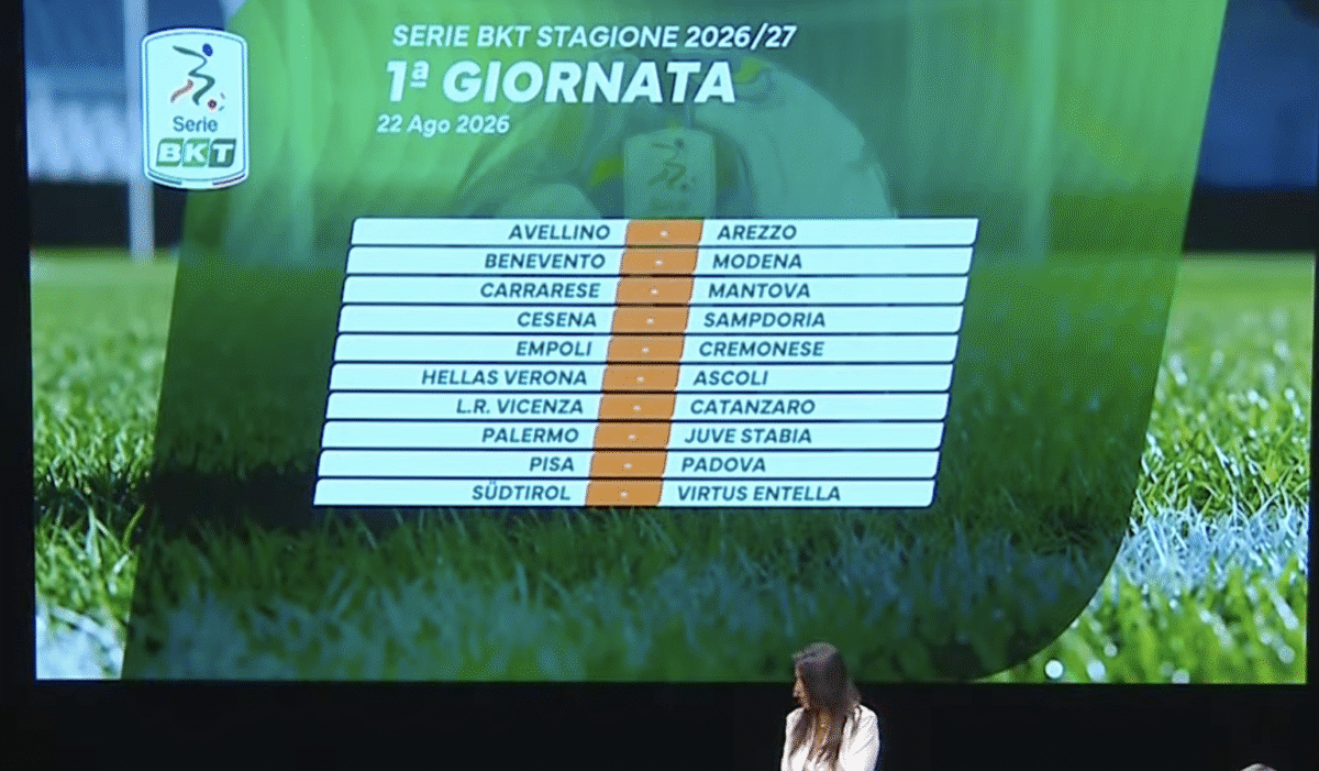 Calendario serie B